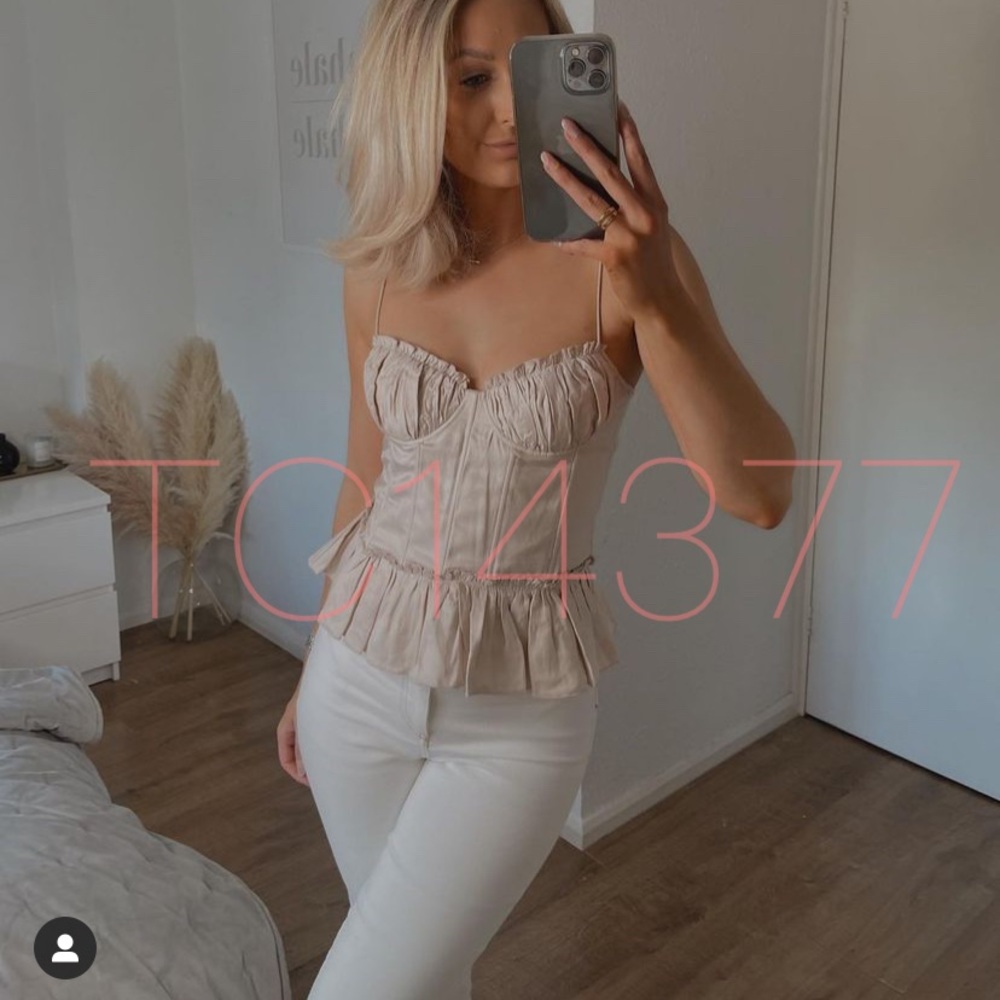H&M BROCK COLLECTION NWT Corset Style Top - Picture 3 of 16